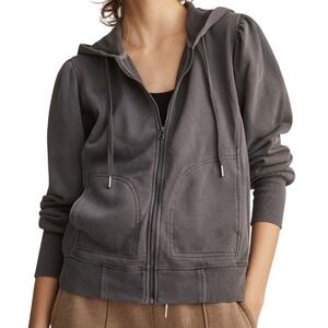 Daily Practice Anthropologie Women's Zip Hoodie Jacket Gray Cotton Blend Size‎ M